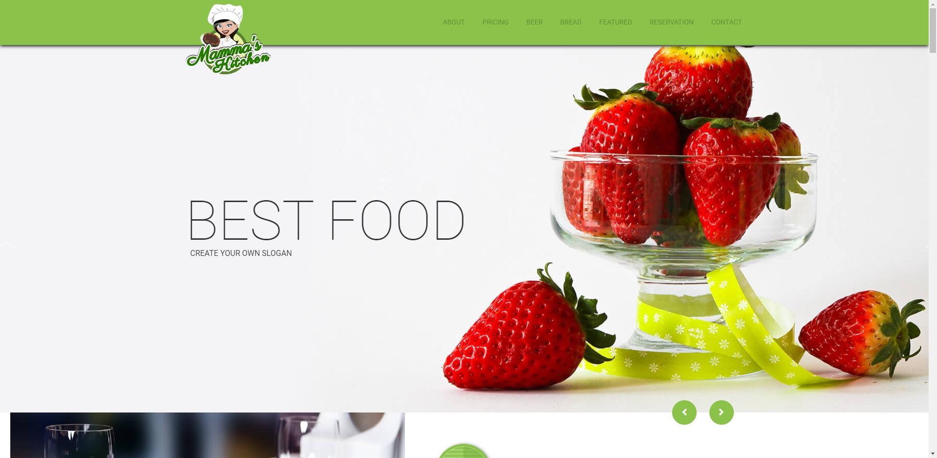 健康水果蔬菜食物HTML5网站模板
